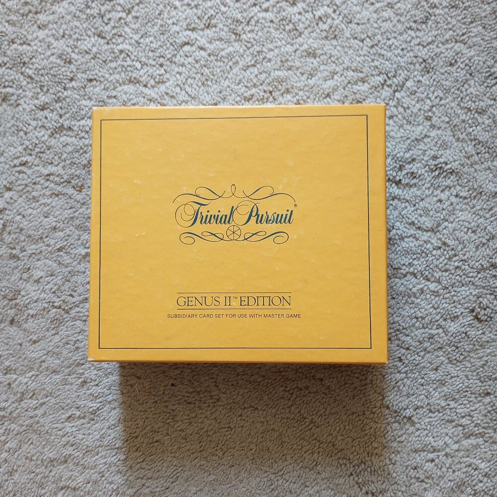 Trivial Pursuit Genus Edition, 1984 Subsidiary Card Set